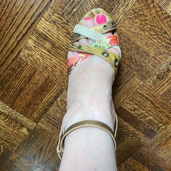 Bridget Shuster Cork Wedges Sandals. Size 10 - Picture 4 of 11